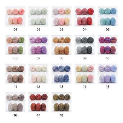 Milky Way Mohair（ミルキーウェイ・モヘア）50g｜美しい段染め｜ふわふわのウール・モヘア混｜マフラー作りに｜全18色