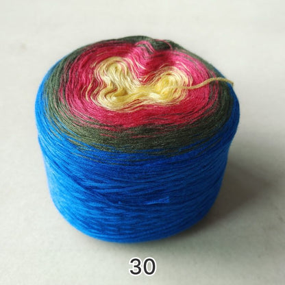 【手編みキット】Joyful Hanabi Shawl（ジョイフル花火ショール）｜Joyful Cake Yarn 1玉で完成｜花火のような透かし編み｜段染め・冷房対策｜編み図＋動画付き