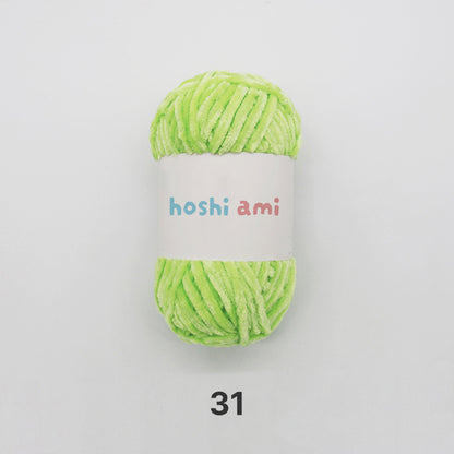 Moco Velvet Yarn（モコベルベットヤーン）100g｜シェニール・モールヤーン｜ベルベットのような艶感の毛糸｜秋冬小物・あみぐるみに｜全50色