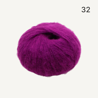 Fuwari Mohair（フワリモヘア）25g｜極上の肌触り｜綿あめのように軽やか｜引き揃え・透かし編み・ベビーウェアに｜全40色