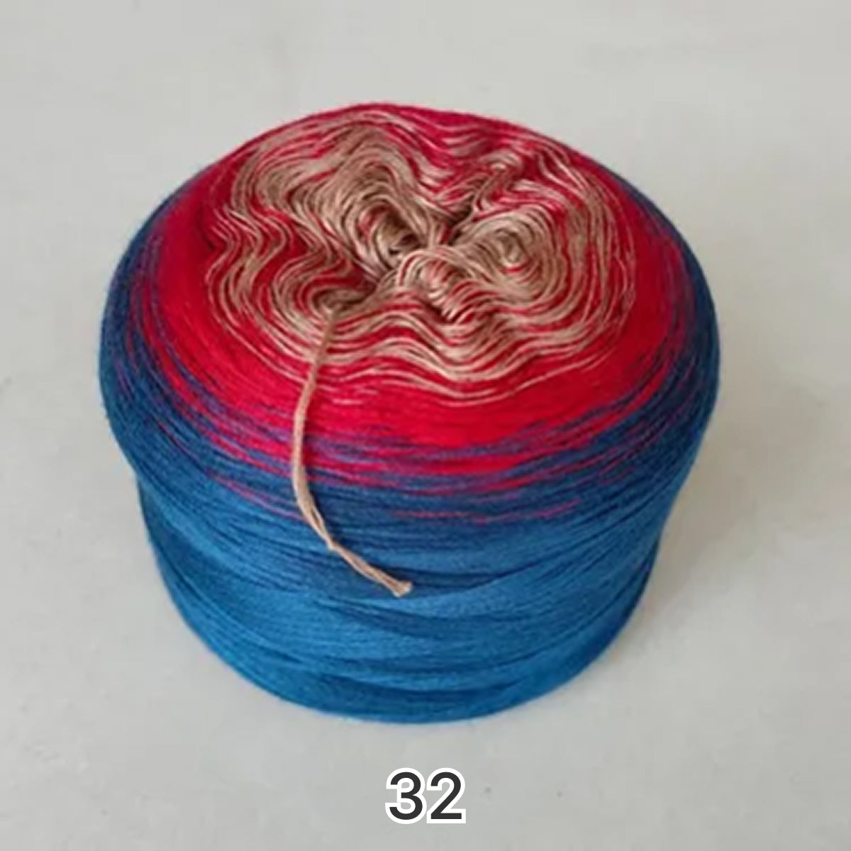 【手編みキット】Joyful Hanabi Shawl（ジョイフル花火ショール）｜Joyful Cake Yarn 1玉で完成｜花火のような透かし編み｜段染め・冷房対策｜編み図＋動画付き