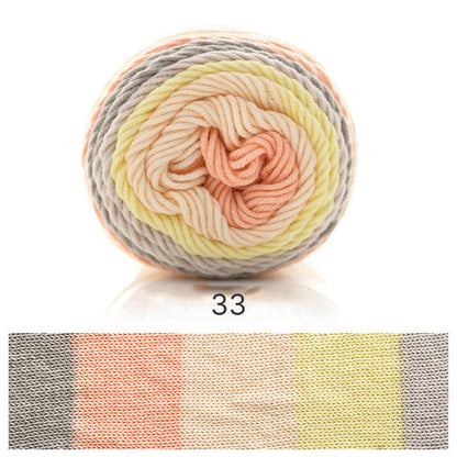 「夢」 100g｜多彩なグラデーションヤーン｜編むだけで可愛いボーダー柄が出現｜SNSで話題の韓国風