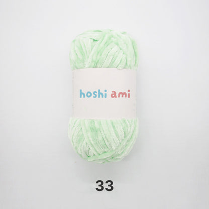 Moco Velvet Yarn（モコベルベットヤーン）100g｜シェニール・モールヤーン｜ベルベットのような艶感の毛糸｜秋冬小物・あみぐるみに｜全50色