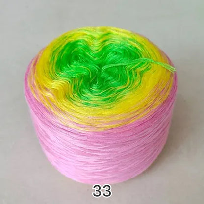 【手編みキット】Joyful Hanabi Shawl（ジョイフル花火ショール）｜Joyful Cake Yarn 1玉で完成｜花火のような透かし編み｜段染め・冷房対策｜編み図＋動画付き