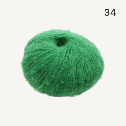 Fuwari Mohair（フワリモヘア）25g｜極上の肌触り｜綿あめのように軽やか｜引き揃え・透かし編み・ベビーウェアに｜全40色