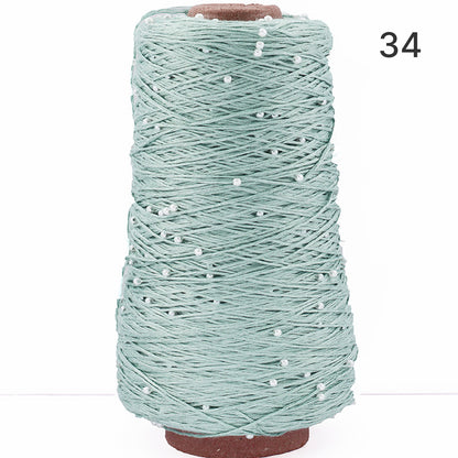 Pearl Cotton（パールコットン）350g｜真珠のような輝き｜パールビーズ入りシルケットコットン｜上品な艶と涼やかなサマーヤーン｜韓国トレンドのバレエコア風｜全75色