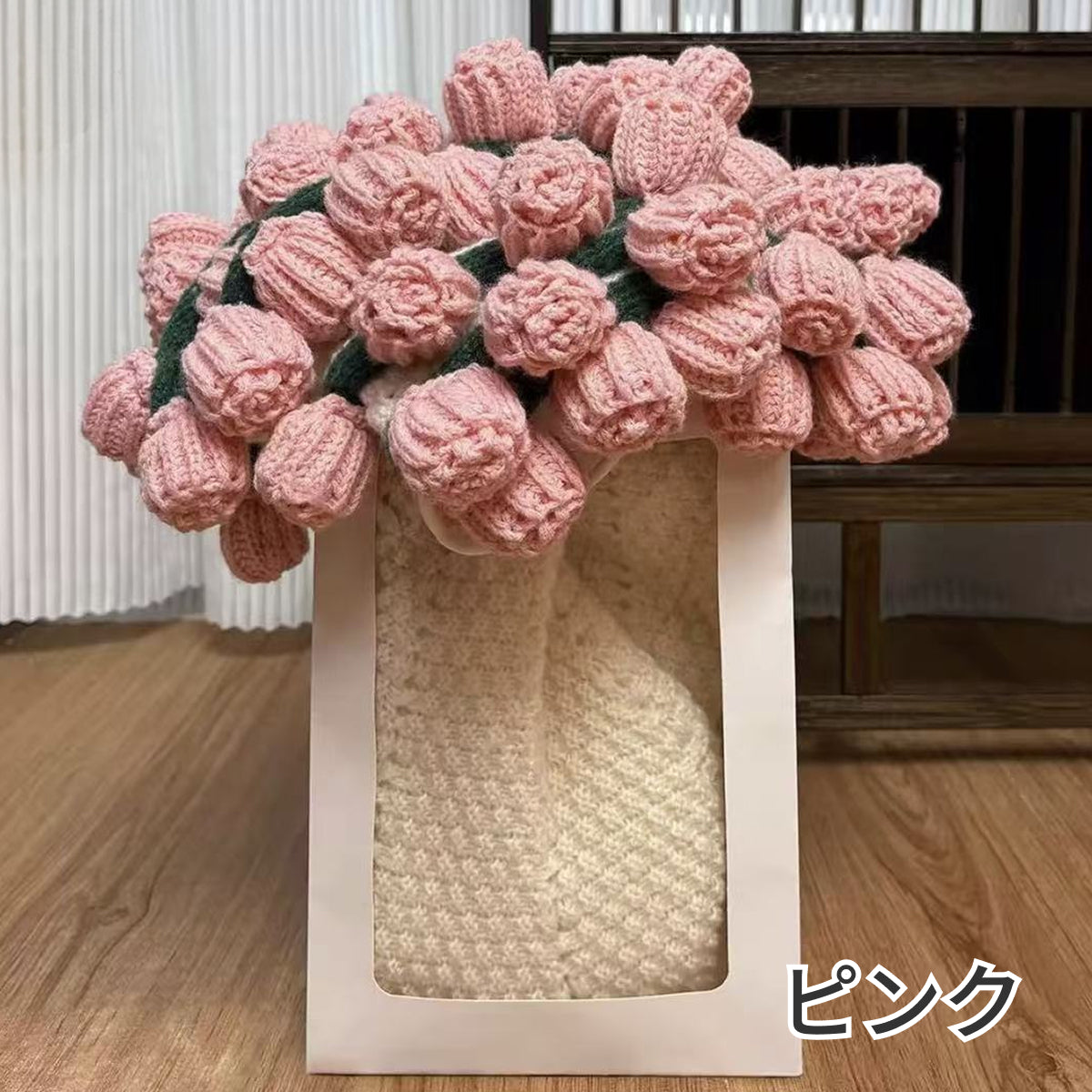 【直径140cm】特大 枯れない★ 花束ブランケット ★ お花 ハンドメイド 枯れないお花の贈り物 花モチーフ 花束ブランケット 完成品 80cm 全3色