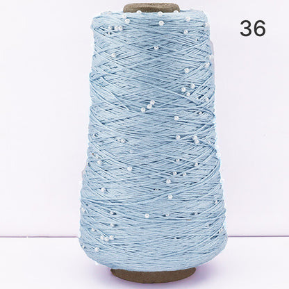 Pearl Cotton（パールコットン）350g｜真珠のような輝き｜パールビーズ入りシルケットコットン｜上品な艶と涼やかなサマーヤーン｜韓国トレンドのバレエコア風｜全75色