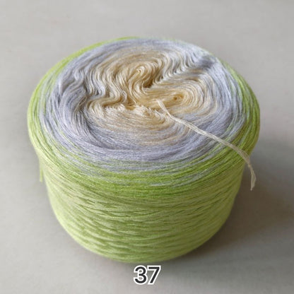 【手編みキット】Joyful Hanabi Shawl（ジョイフル花火ショール）｜Joyful Cake Yarn 1玉で完成｜花火のような透かし編み｜段染め・冷房対策｜編み図＋動画付き