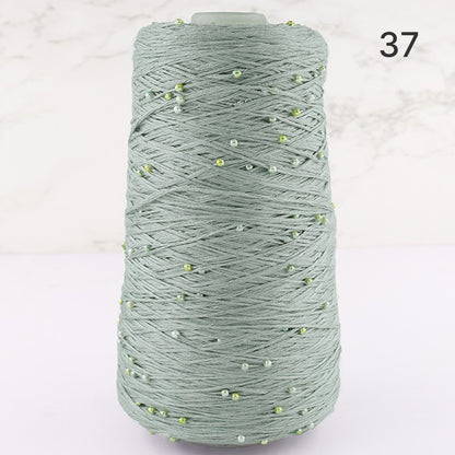 Pearl Cotton（パールコットン）350g｜真珠のような輝き｜パールビーズ入りシルケットコットン｜上品な艶と涼やかなサマーヤーン｜韓国トレンドのバレエコア風｜全75色