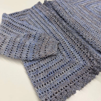 【手編みキット】ヘキサゴンカーディガン｜ミックスカラーリリヤーン｜話題の六角形カーデ （編み図付き）