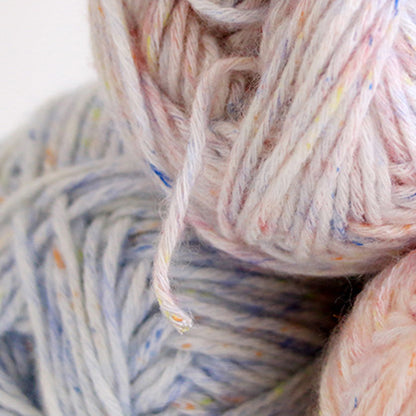 「Mousse Cotton 」　50g ｜ムース・コットン ｜韓国インテリア風｜空気を編むような新触感｜カラフルネップ入りエアリーコットン糸 | 並太