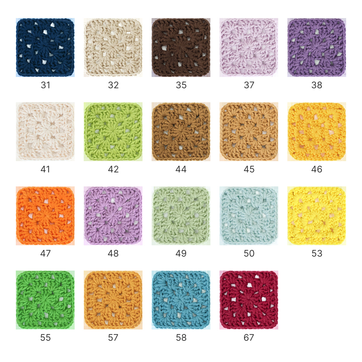 「プレミアム・コーマコットン」　50g｜全39色 高品質 5ply｜初心者にもおすすめの高耐久毛糸｜あみぐるみ〜服まで幅広く使える