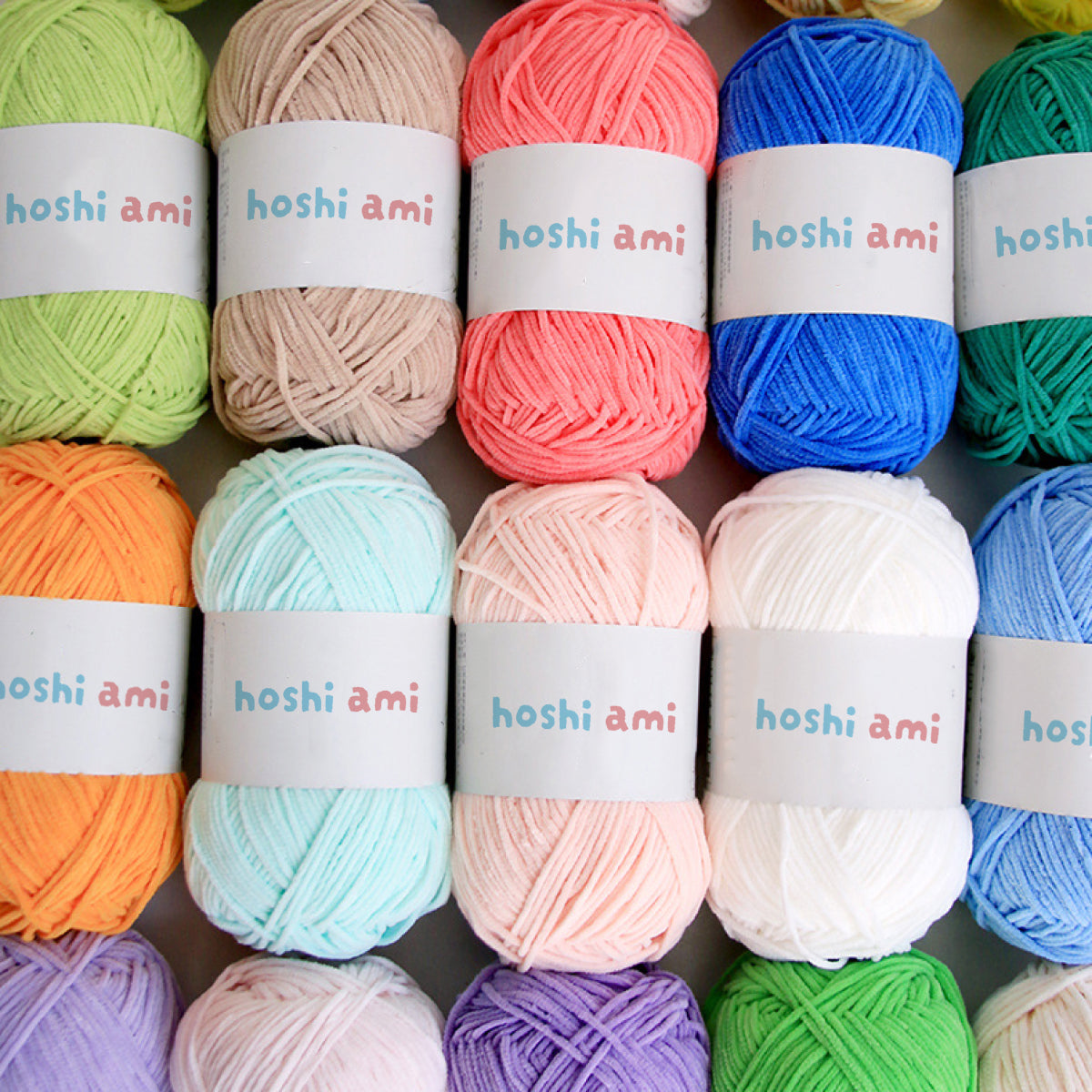 Bonbon Yarn（ボンボンヤーン）50g｜細めのシェニール毛糸｜あみぐるみ・ヘアアクセ・小物に｜全53色
