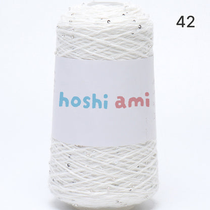 【綿100％】Dazzle Yarnダズルヤーン 50g｜ビーズとスパンコール付き｜春夏向け サマーヤーン 5本撚り｜ウェア、ショール、小物用