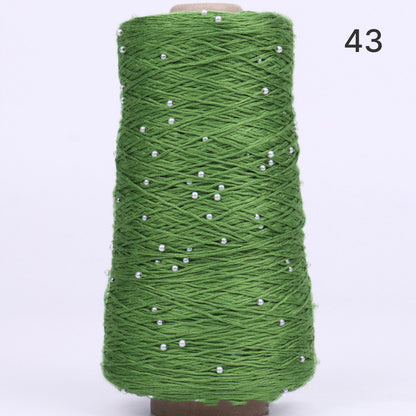 Pearl Cotton（パールコットン）350g｜真珠のような輝き｜パールビーズ入りシルケットコットン｜上品な艶と涼やかなサマーヤーン｜韓国トレンドのバレエコア風｜全75色