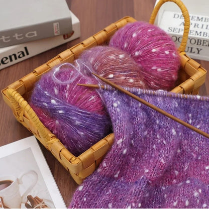Milky Way Mohair（ミルキーウェイ・モヘア）50g｜美しい段染め｜ふわふわのウール・モヘア混｜マフラー作りに｜全18色
