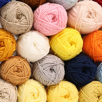 「プレミアム・コーマコットン」　50g｜全39色 高品質 5ply｜初心者にもおすすめの高耐久毛糸｜あみぐるみ〜服まで幅広く使える