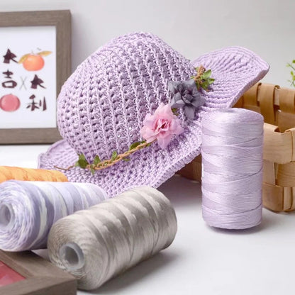 Lumi Yarn（ルミヤーン）100g｜アイスシルク調の光沢糸｜上品な艶めき｜春夏の帽子やかごバッグ作りに｜全60色