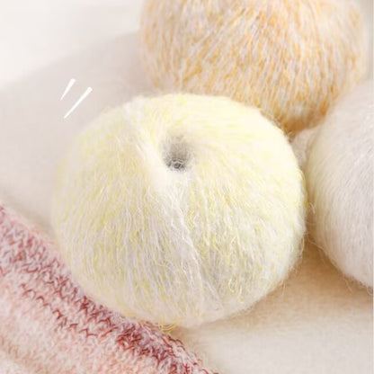 Hane Mohair（ハネモヘア）50g｜グラデーションモヘア糸｜羽のように軽やかでシルクのような艶感｜全12色