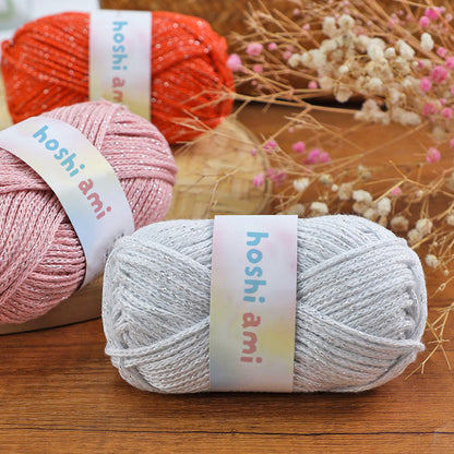 Starlight Lame Cotton（スターライト・ラメコットン）50g｜ふんわりコットン×きらめく銀糸｜バッグ・帽子・韓国風小物に｜高見えデザイン｜全29色
