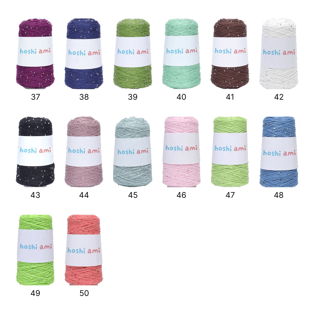 【綿100％】Dazzle Yarnダズルヤーン 50g｜ビーズとスパンコール付き｜春夏向け サマーヤーン 5本撚り｜ウェア、ショール、小物用