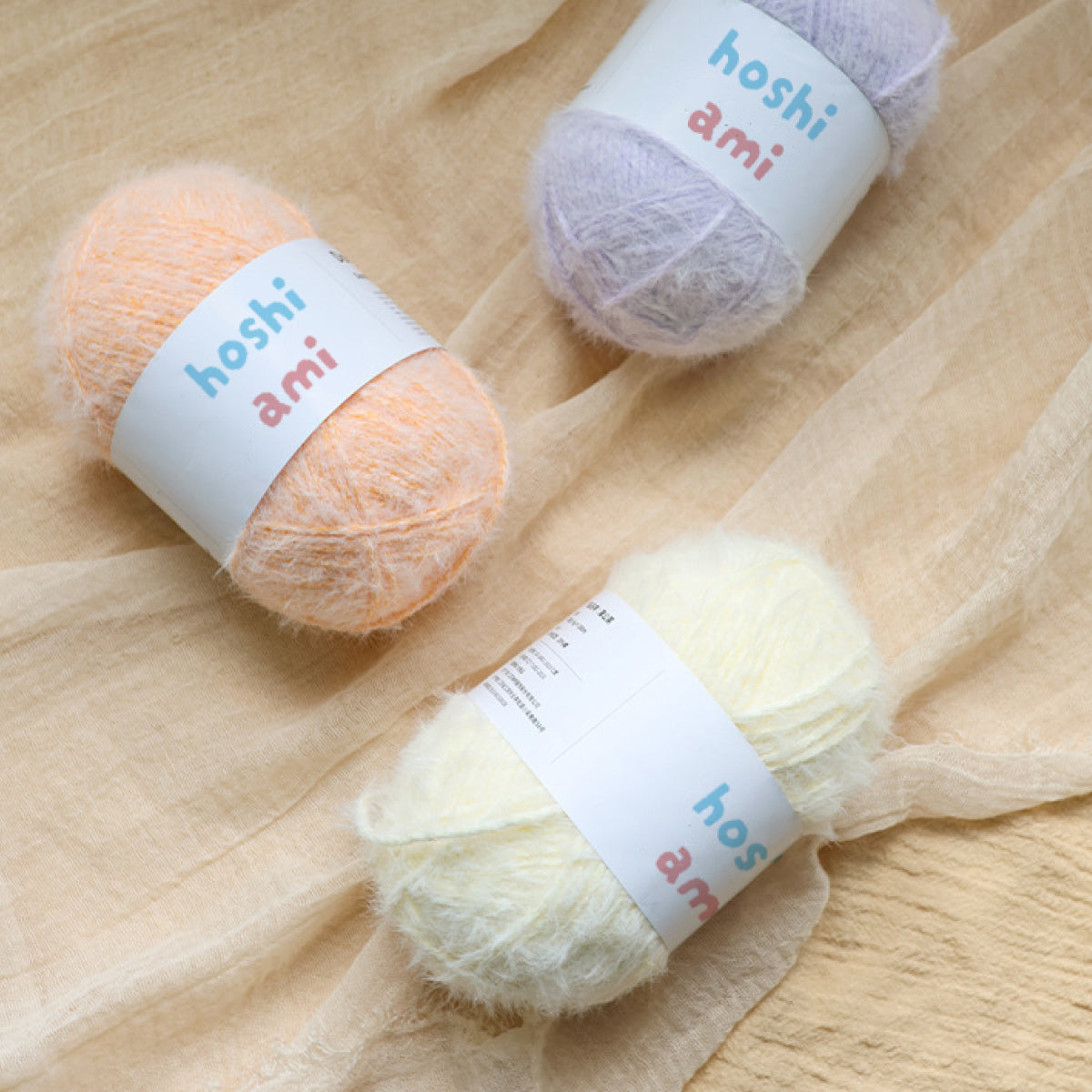 「たんぽぽ」　150g｜ふんわり毛足×透け色で作る、やさしいアイテムにぴったり｜服・バッグ・小物におすすめ