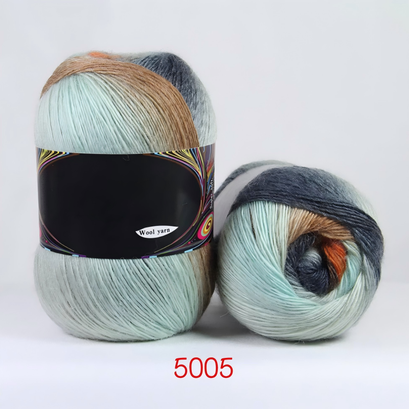 【100g】段染めウールSerenade（セレナーデ ）｜幻想的なグラデーション｜手紡ぎ風シングルツイスト｜ショール・ウェアに