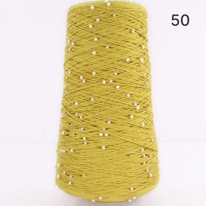Pearl Cotton（パールコットン）350g｜真珠のような輝き｜パールビーズ入りシルケットコットン｜上品な艶と涼やかなサマーヤーン｜韓国トレンドのバレエコア風｜全75色