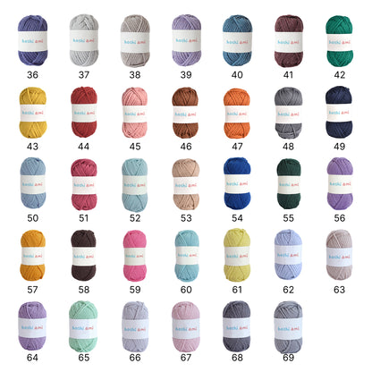 【ウール100%】Garden Wool（ガーデンウール）50g｜ふっくら極太毛糸｜秋冬のウェア・マフラー・帽子に｜全69色｜単色＆杢ミックス