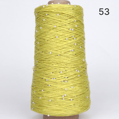 Pearl Cotton（パールコットン）350g｜真珠のような輝き｜パールビーズ入りシルケットコットン｜上品な艶と涼やかなサマーヤーン｜韓国トレンドのバレエコア風｜全75色