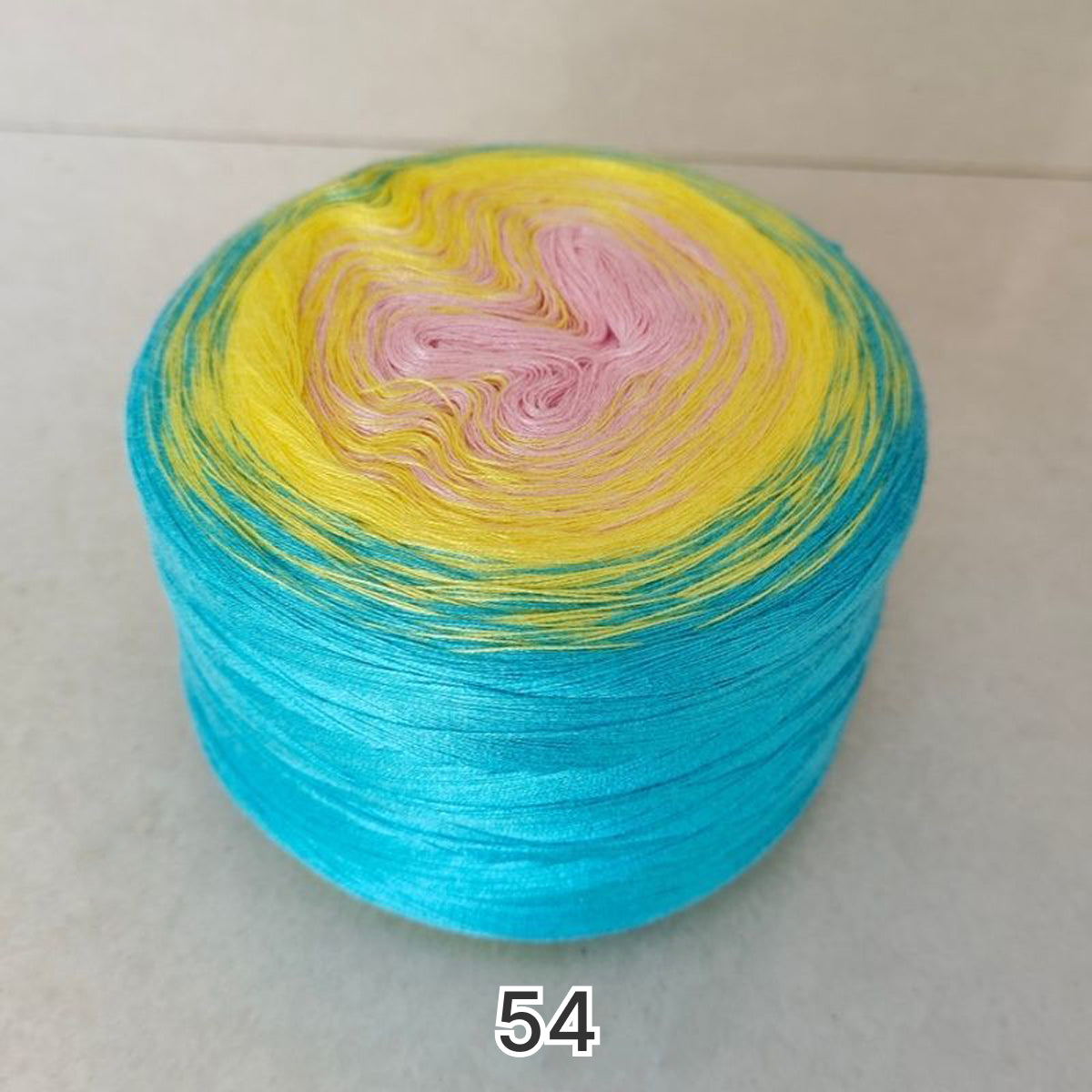 【シルケット加工・綿100%】Joyful Cake Yarn（ジョイフルケーキヤーン）300g｜ロングピッチ段染め・韓国風｜夏用ウェア・ショール・ブランケットに最適｜全36色｜電子版 ショール編みレシピ プレゼント！