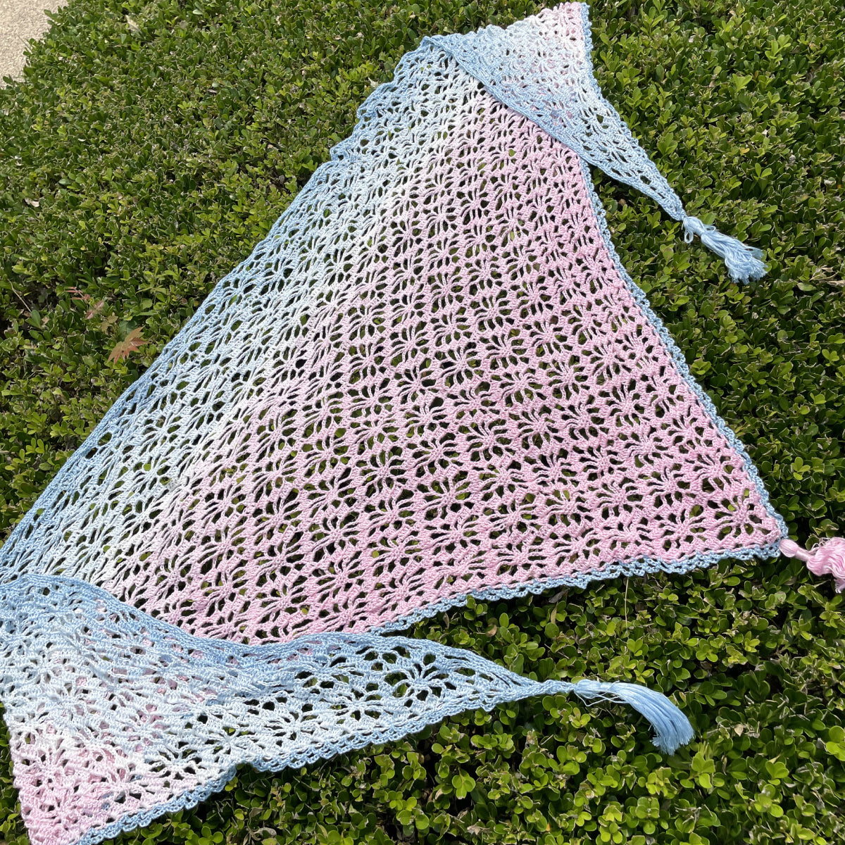 手編みキット】ジョイフル花火ショール｜Joyful Cake Yarn 1玉で編む