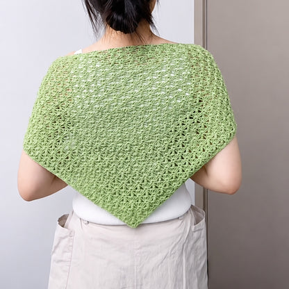 【手編みキット】Bamboo 3WAY Scarf（バンブースリーウェイスカーフ）｜バブーシュカ・ミニショール・ヒップスカーフの3WAY｜Bamboo Cotton使用｜全17色｜編み図付き