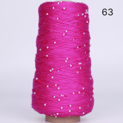 Pearl Cotton（パールコットン）350g｜真珠のような輝き｜パールビーズ入りシルケットコットン｜上品な艶と涼やかなサマーヤーン｜韓国トレンドのバレエコア風｜全75色