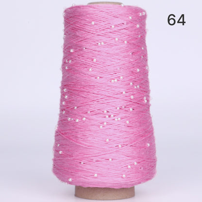 Pearl Cotton（パールコットン）350g｜真珠のような輝き｜パールビーズ入りシルケットコットン｜上品な艶と涼やかなサマーヤーン｜韓国トレンドのバレエコア風｜全75色