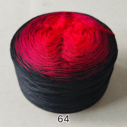 【シルケット加工・綿100%】Joyful Cake Yarn（ジョイフルケーキヤーン）300g｜ロングピッチ段染め・韓国風｜夏用ウェア・ショール・ブランケットに最適｜全36色｜電子版 ショール編みレシピ プレゼント！