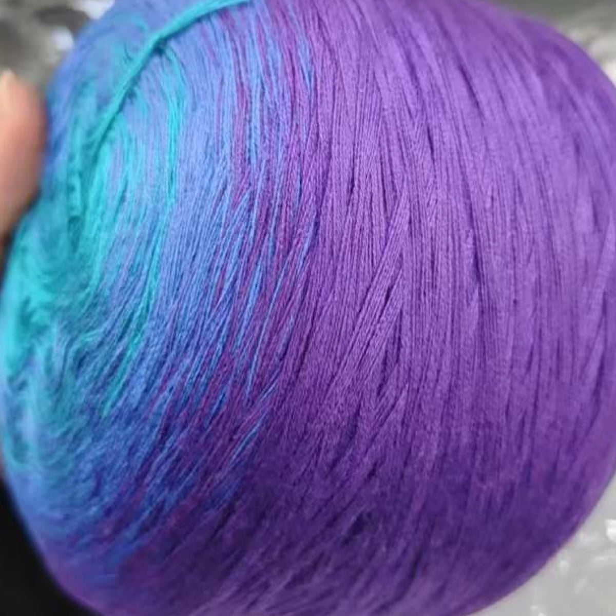 【シルケット加工・綿100%】Joyful Cake Yarn（ジョイフルケーキヤーン）300g｜ロングピッチ段染め・韓国風｜夏用ウェア・ショール・ブランケットに最適｜全36色｜電子版 ショール編みレシピ プレゼント！