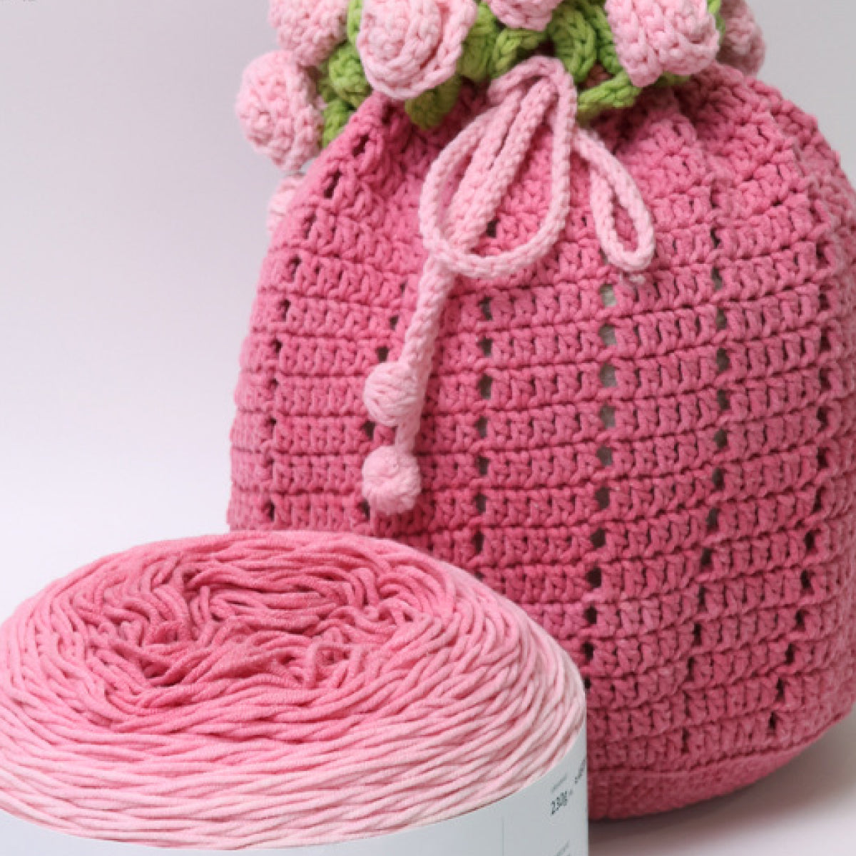 【大容量230g】ふんわり綿混グラデーション糸ノンファーヤーンNo Fur Yarn｜1玉でベストが完成｜大人可愛いニュアンスカラー｜コットン混