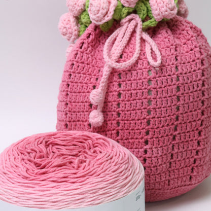 【大容量230g】ふんわり綿混グラデーション糸ノンファーヤーンNo Fur Yarn｜1玉でベストが完成｜大人可愛いニュアンスカラー｜コットン混