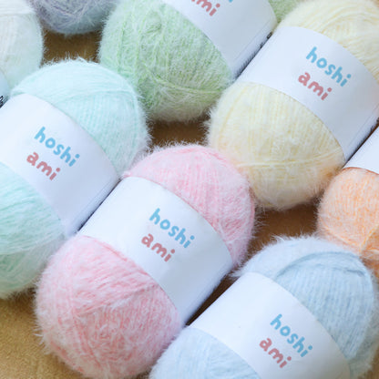 「たんぽぽ」　150g｜ふんわり毛足×透け色で作る、やさしいアイテムにぴったり｜服・バッグ・小物におすすめ