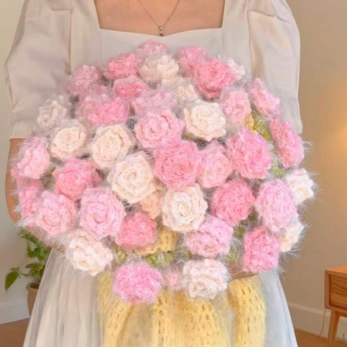hoshiami限定】花束グラデーションのブランケット手編みキット