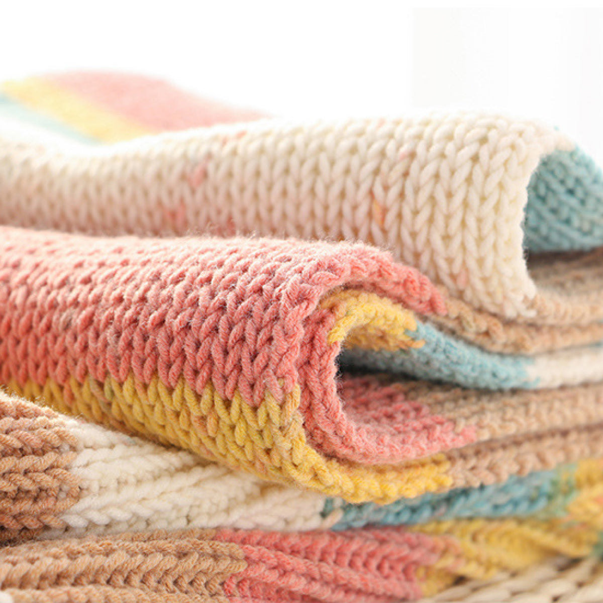 「夢」 100g｜多彩なグラデーションヤーン｜編むだけで可愛いボーダー柄が出現｜SNSで話題の韓国風