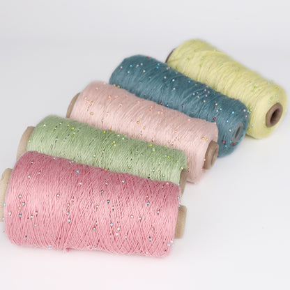 Pearl Cotton（パールコットン）350g｜真珠のような輝き｜パールビーズ入りシルケットコットン｜上品な艶と涼やかなサマーヤーン｜韓国トレンドのバレエコア風｜全75色