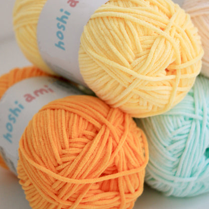 Bonbon Yarn（ボンボンヤーン）50g｜細めのシェニール毛糸｜あみぐるみ・ヘアアクセ・小物に｜全53色
