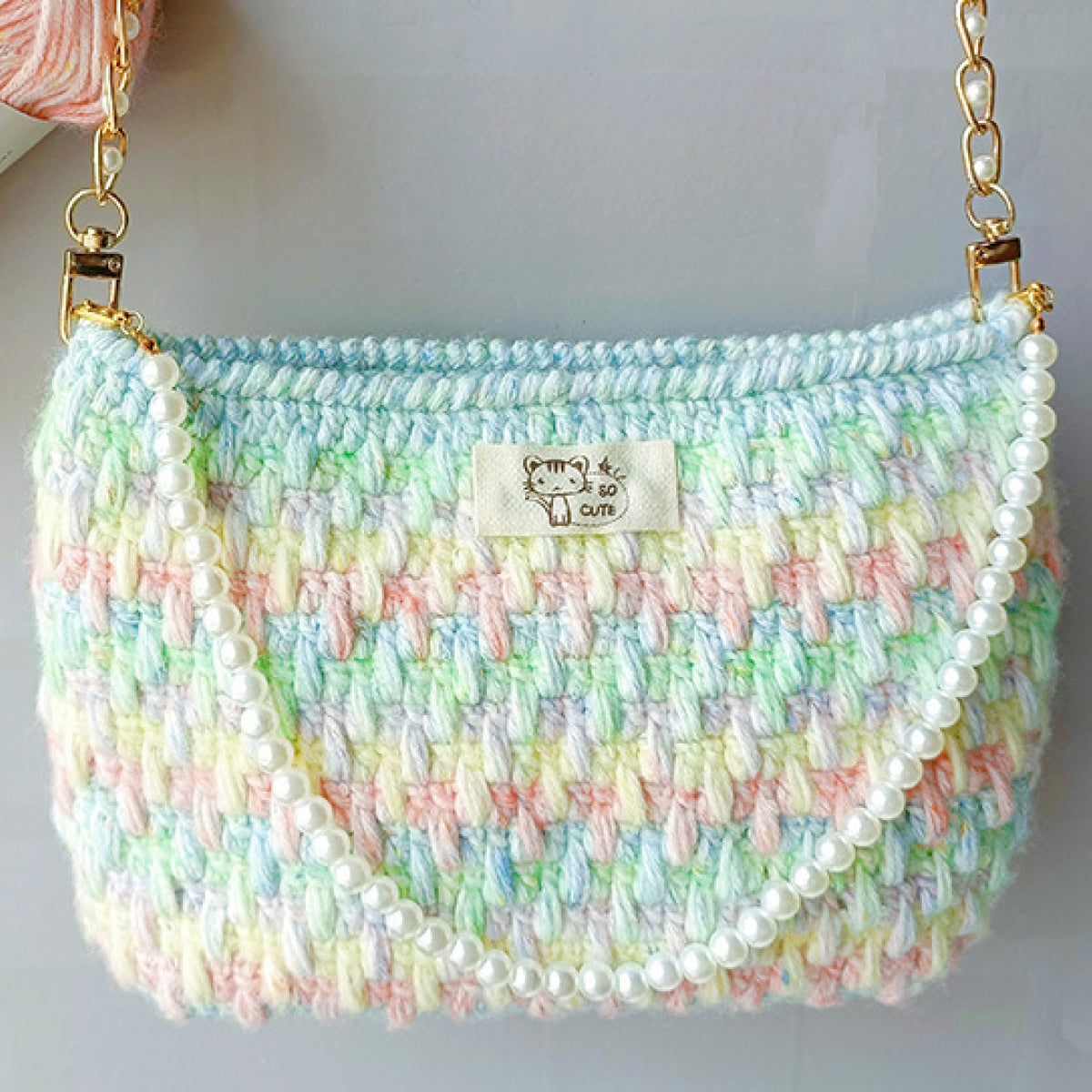 「Mousse Cotton 」　50g ｜ムース・コットン ｜韓国インテリア風｜空気を編むような新触感｜カラフルネップ入りエアリーコットン糸 | 並太