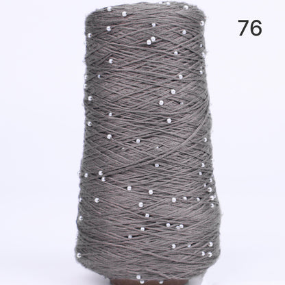 Pearl Cotton（パールコットン）350g｜真珠のような輝き｜パールビーズ入りシルケットコットン｜上品な艶と涼やかなサマーヤーン｜韓国トレンドのバレエコア風｜全75色