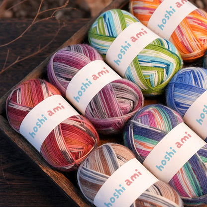 【ソックヤーン】Moyo Yarn（モヨヤーン）50g｜ウール70%・ナイロン30%｜段染め＆単色｜靴下・小物に｜全19色