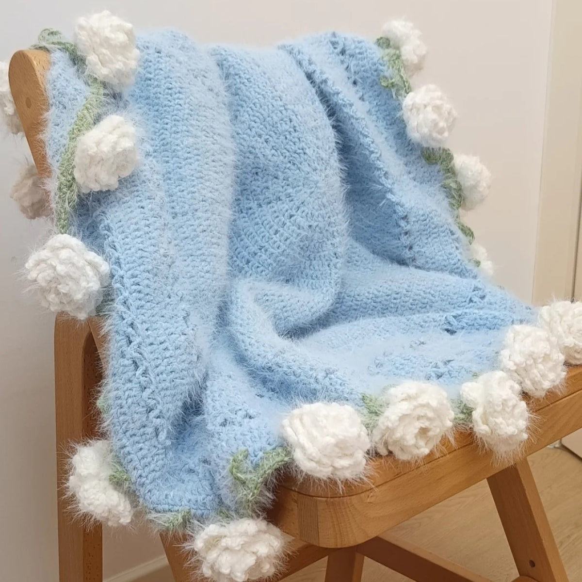 hoshiami限定】花束グラデーションのブランケット手編みキット