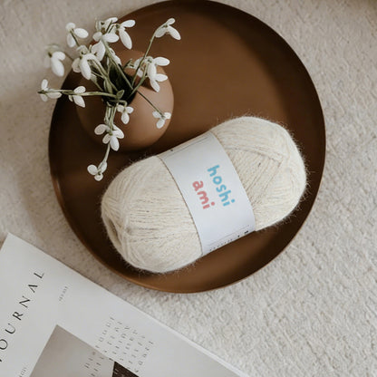 「たんぽぽ」　150g｜ふんわり毛足×透け色で作る、やさしいアイテムにぴったり｜服・バッグ・小物におすすめ